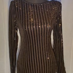 Forever 21 black sequin dress